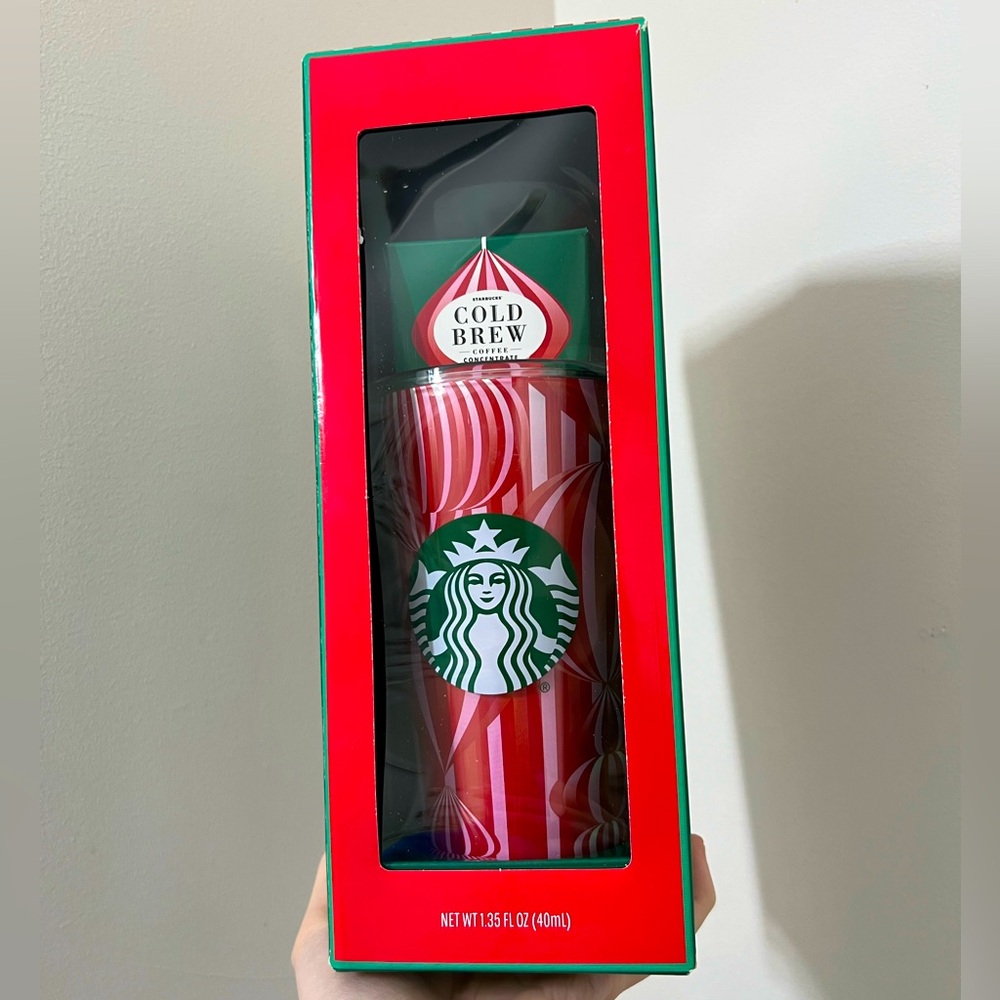 Starbucks Be Merrier Together 2024 Cold Brew Tumblr Gift Set